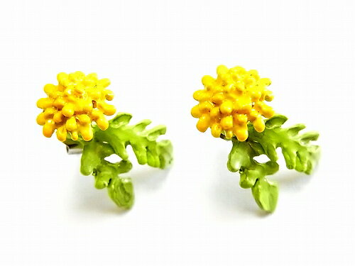 タンポポアクセサリー『ダンデライオンピアス』【PalnartPocパルナートポック】【BroughSuperiorブラフ